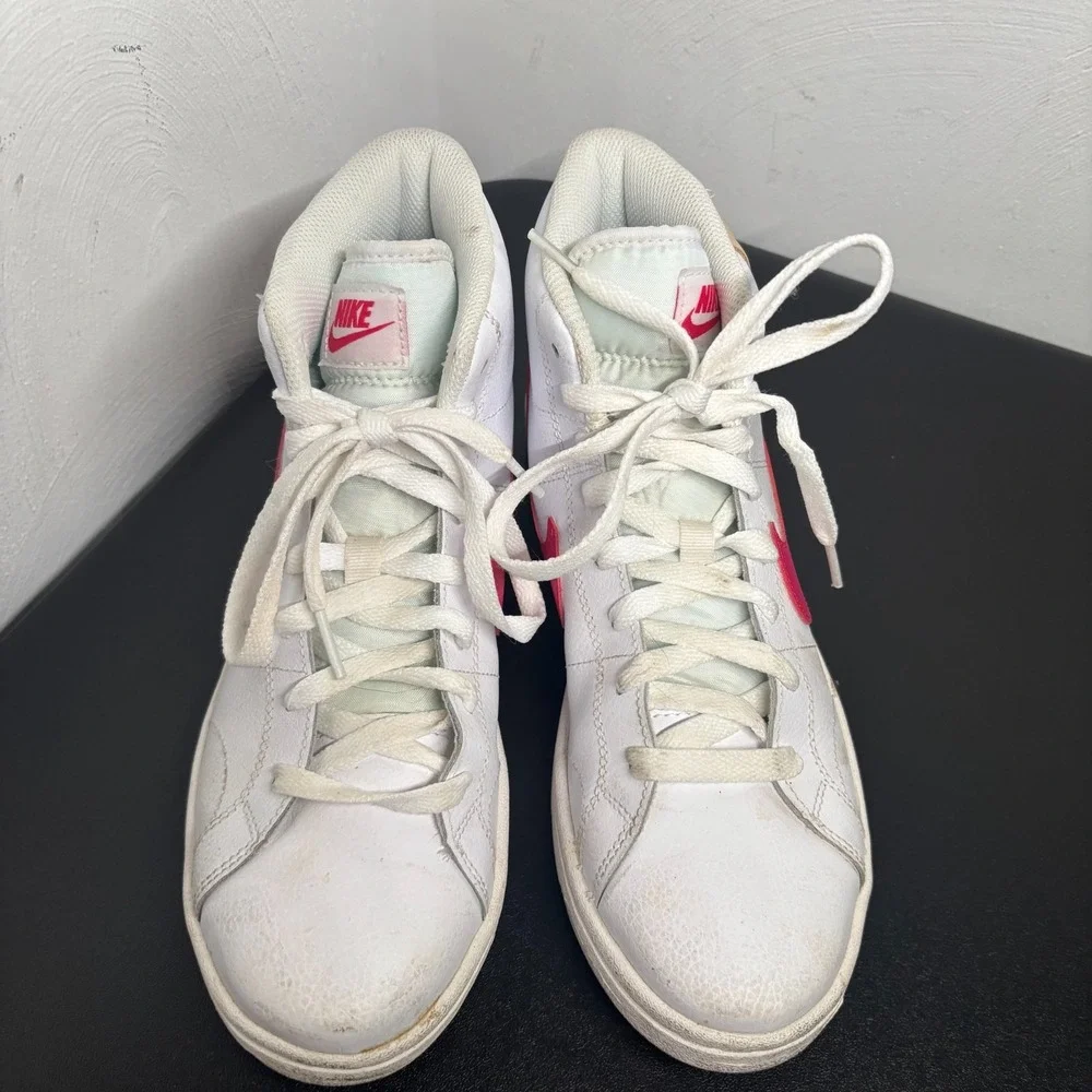 Nike Court Royale 2 Mid Women's Size 8.5 White Pink High Top Sneakers CT1725-104